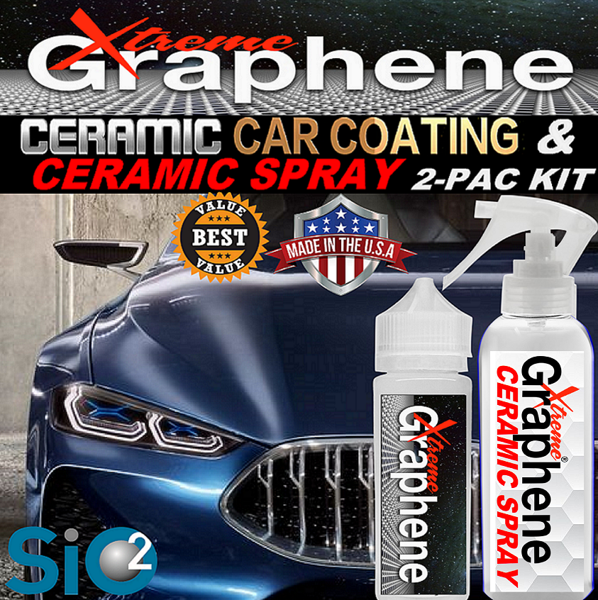 Xtreme GRAPHENE (3 YEAR) 1oz Ceramic Clear Coat & 4oz Xtreme Ceramic Spray Booster 2-Pack Value Kit