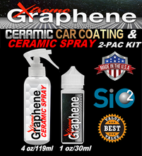 Load image into Gallery viewer, Xtreme GRAPHENE (3 YEAR) 1oz Ceramic Clear Coat &amp; 4oz Xtreme Ceramic Spray Booster 2-Pack Value Kit
