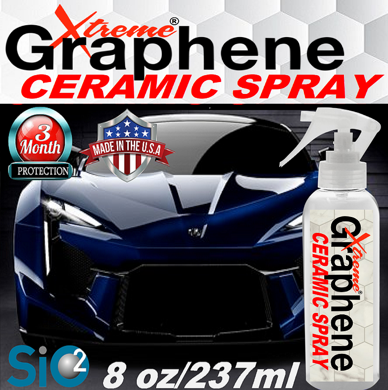 Xtreme GRAPHENE Ceramic Spray Booster for BLACK CARS Pro Grade 8oz/237ml