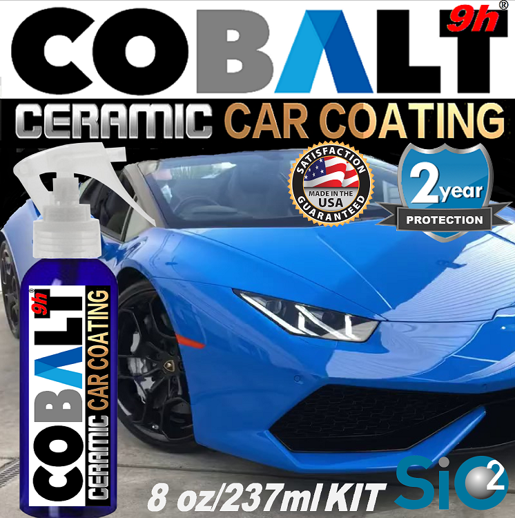 COBALT 9h (2 YEAR) Nano Ceramic Clear Coat 'SPRAY' 8oz/237ml
