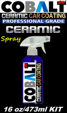 Load image into Gallery viewer, COBALT 9h (2 YEAR) Nano Ceramic Clear Coat &#39;SPRAY&#39; 16oz/473ml
