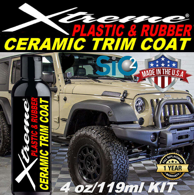 Xtreme (1 YEAR) Plastic & Rubber Ceramic TRIM Coat 4oz/119ml – Xtreme Nano